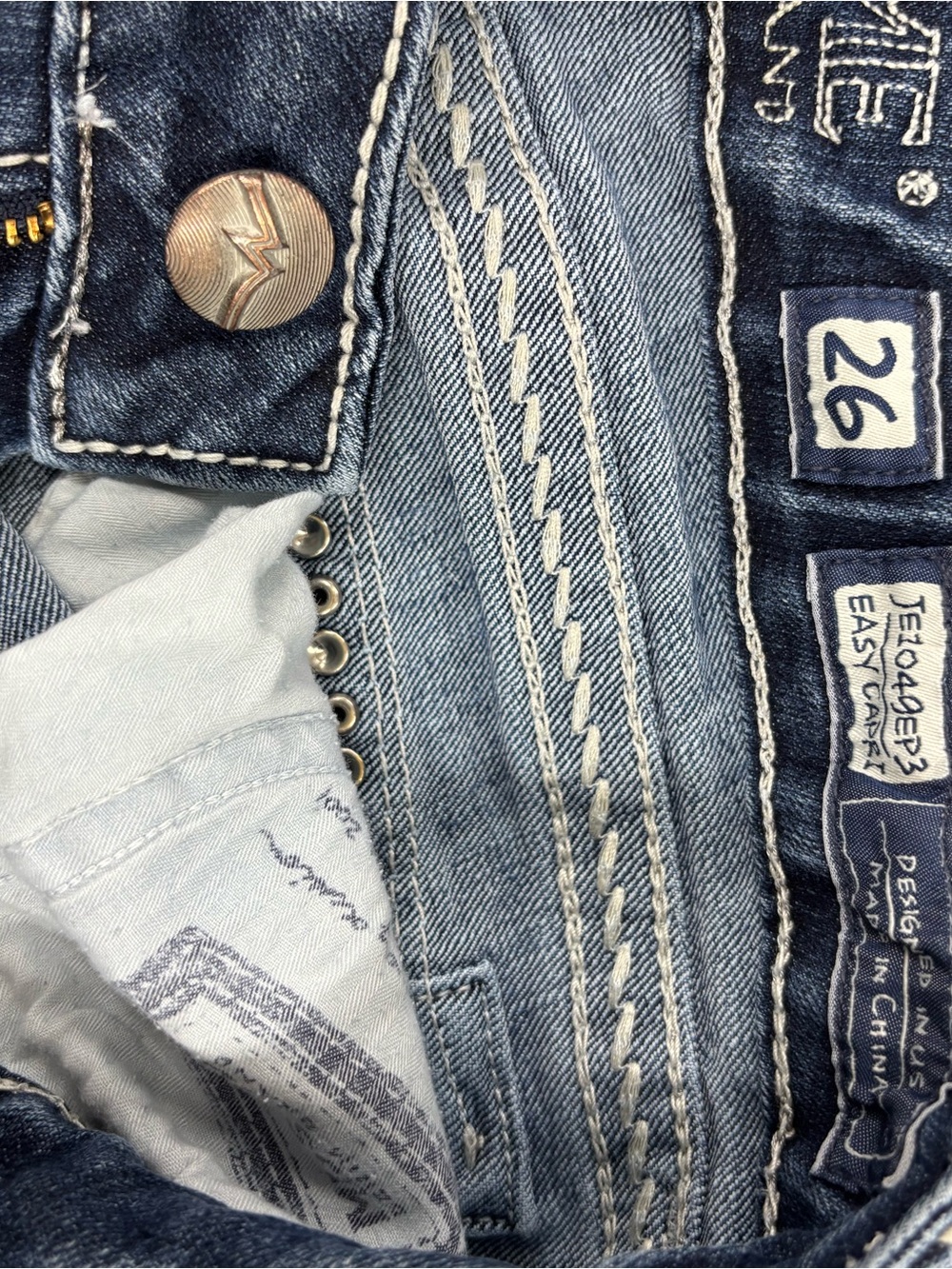 Miss Me Indigo Straight Leg Jeans - Picture 5 of 5